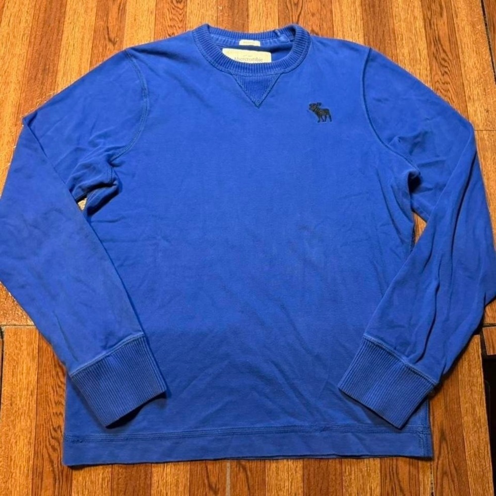 Abercrombie&Fitch Blue Y2k Muscle Fit Moose Sleeve Shirt Fits Small
